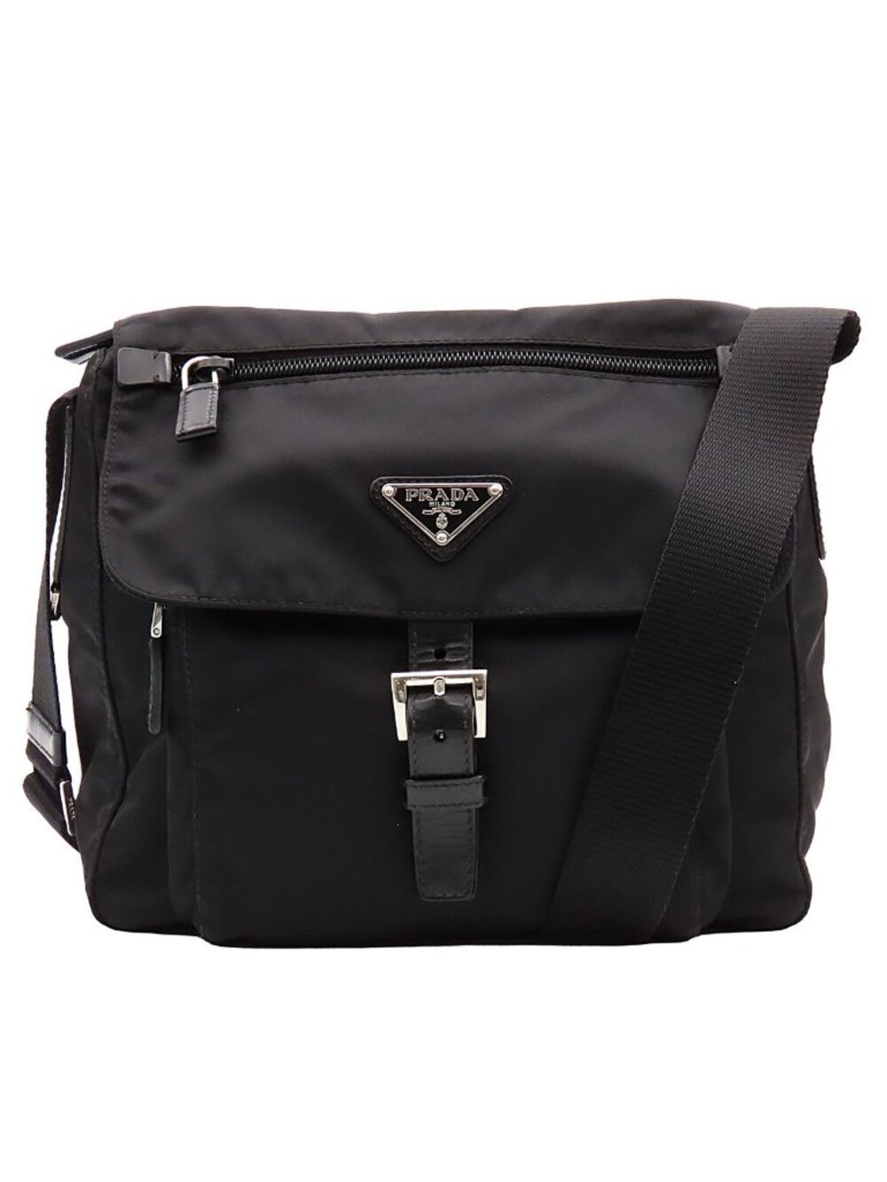 Prada Shoulder Bag Vera Nero Nylon
